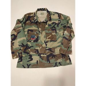 US Military Air Force Combat Field Shirt‎ M Command Pilot Patches A43